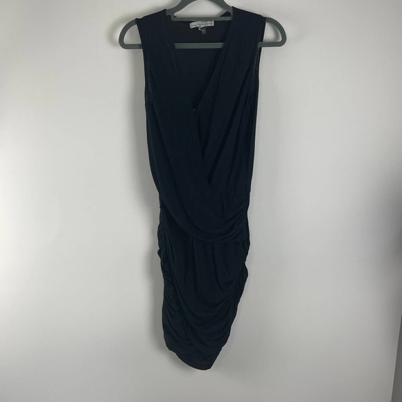 YOUNG FABULOUS & BROKE Cadler Ruched Dress Black - Picture 4 of 9